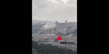 Gerusalemme, frammenti di missili iraniani sulla città vecchia vicino alla Spianata delle Moschee